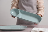 Pampa Bay Textured Chip and Dip in Aqua Melamine