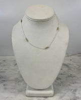 Enewton Joy Simplicity Chain Sterling Mixed Metal Necklace with 3mm Gold Beads