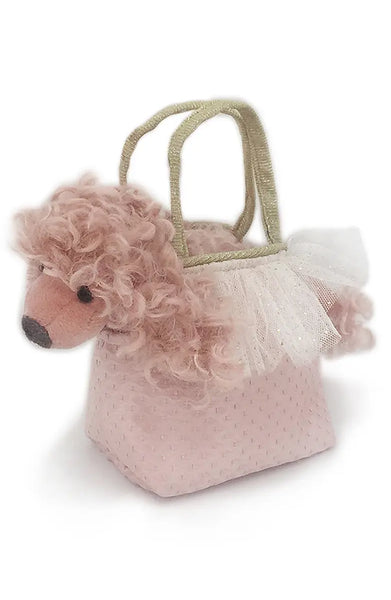 Mon Ami Paris Pink Poodle Plush Toy in Purse Set