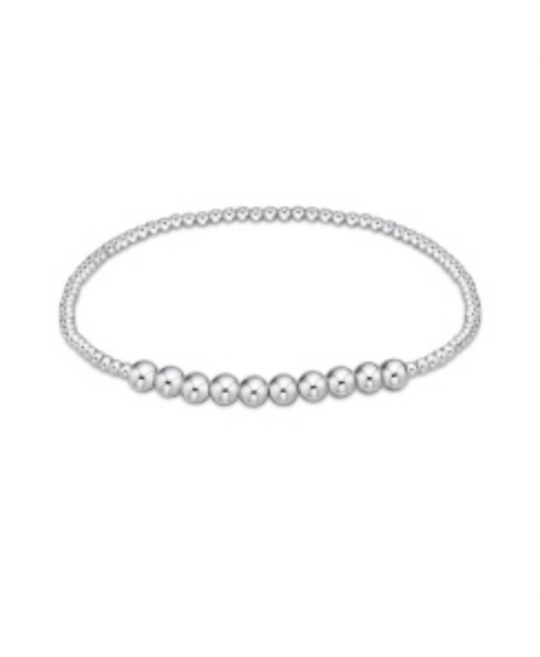 enewton Classic Sterling Beaded Bliss 2mm Bead with 4mm Bead Bracelet