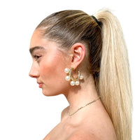 Sheila Fajl Gio Hoop Pearl Earring