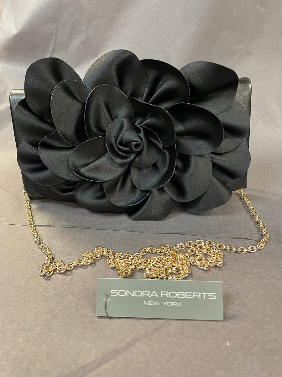 Sondra Roberts Satin Rose Clutch – DazzleUSA