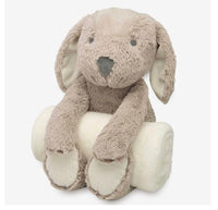 Elegant Baby Puppy Bedtime Huggie Plush Toy and Blanket