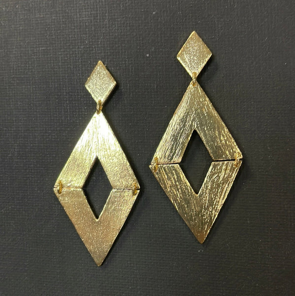 LAO Double Diamond Dangle Earring