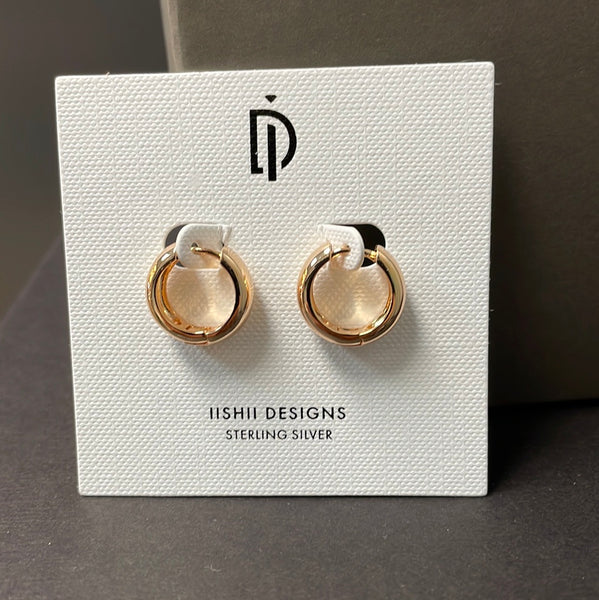 iishii Designs Gold Filled 16mm Hoop Huggie Earring