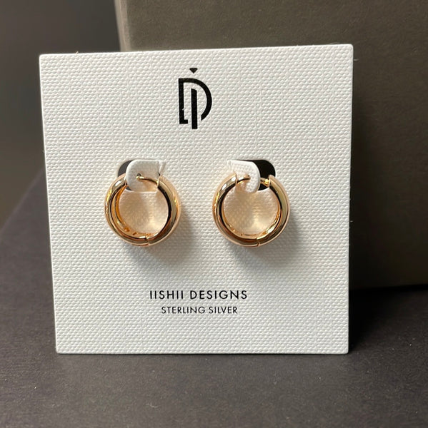 Iishii Designs Gold Filled 16mm Hoop Huggie Earring