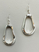 Simon Sebbag Sterling Silver Organic Oval Earring