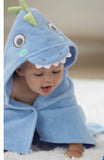 Elegant Baby Blue Serpent Hooded Baby Bath Towel