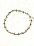 enewton Classic Sincerity Pattern 4mm Bead Bracelet Mixed Metal