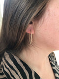 Enewton 1.25"hoop in 2mm Gold Bead earring
