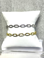 Iishii Designs Chain Link Hinged Bangle Bracelet