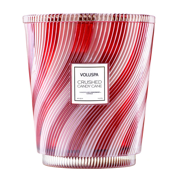 Voluspa Crushed Candy Cane 5 wick hearth Candle