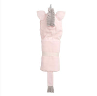Elegant Baby Pink Unicorn Hooded Baby Bath Towel