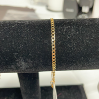 Iishii Designs CUB050 7” Chain Bracelet in Gold