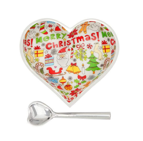 Inspired Generations Happy Christmas Heart with Heart Spoon