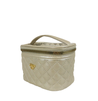 PurseN Getaway Jewelry Case in White Gold Quilted
