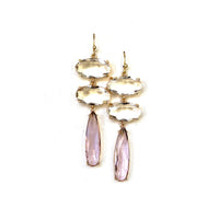 Margo Rebecca Quincey Crystal Triple Drop Earring