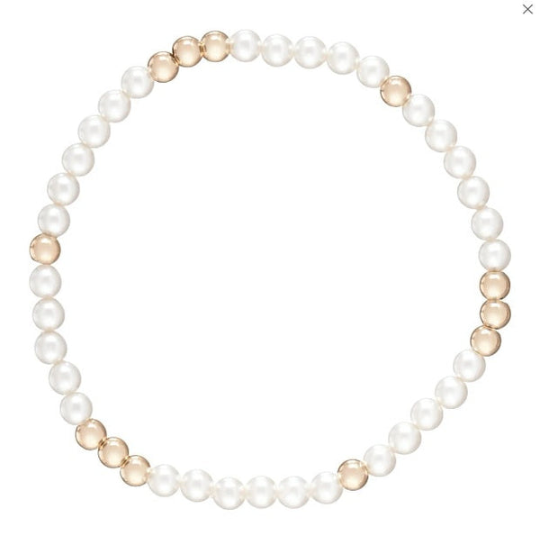 enewton Worthy Pattern 3mm Pearl and Bead Bracelet